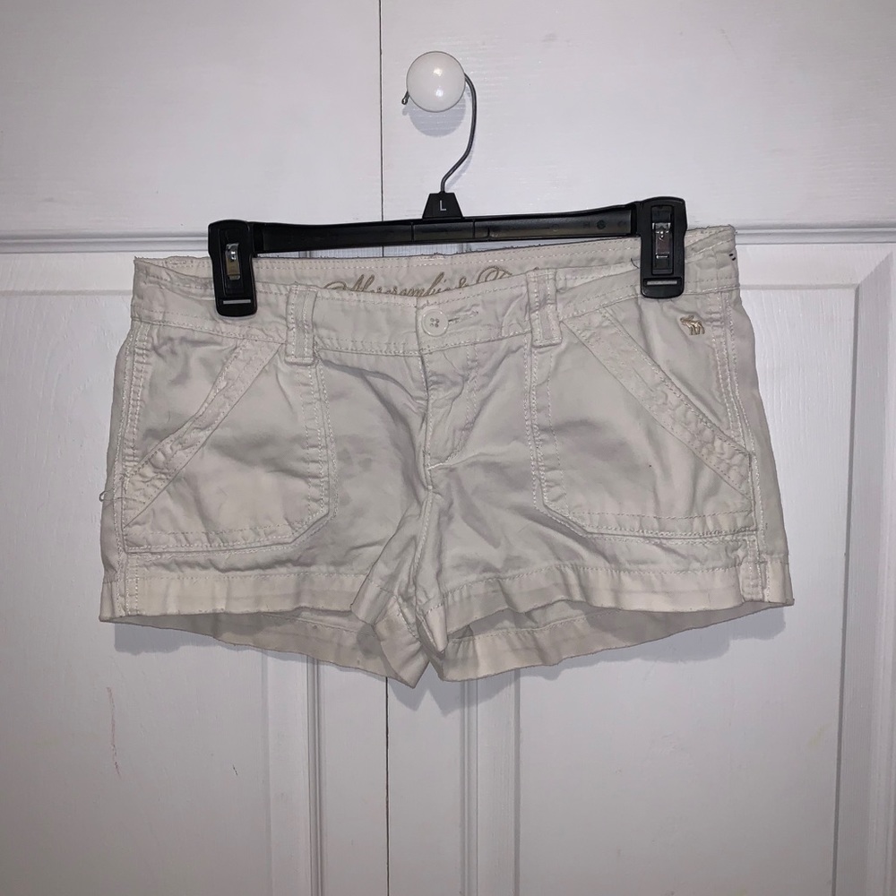 Abercrombie and Fitch White Shorts